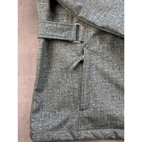 Free Country Full Zip Hooded Jacket, Faux Fur Lined, Teal Pattern Women's 1X - Picture 2 of 9